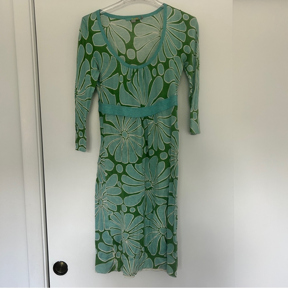 Boden Floral Long Sleeve Dress